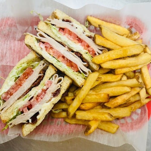 Turkey Club Sandwich.