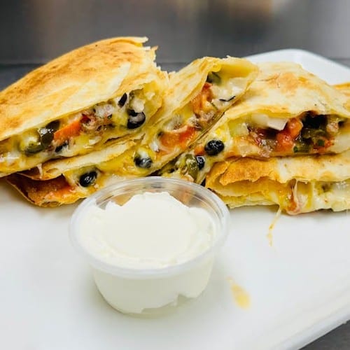 BBQ Pulled Pork Quesadilla.