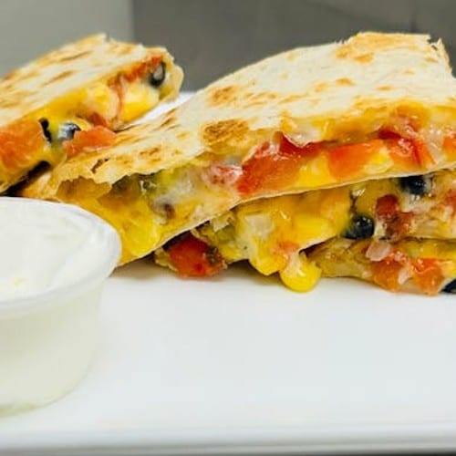 Veggie Quesadilla.