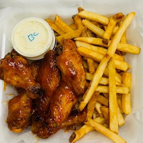 Chicken Wings Dinner.