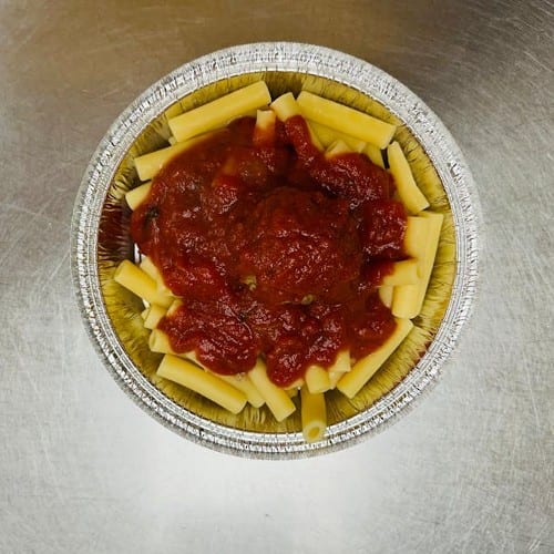 Kid's Ziti, Meatball & Marinara.