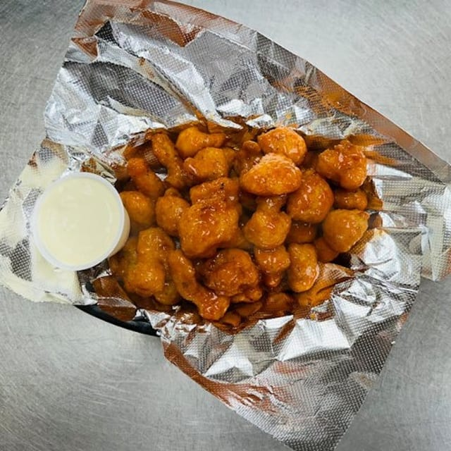 Breaded Buffalo Cauliflower.